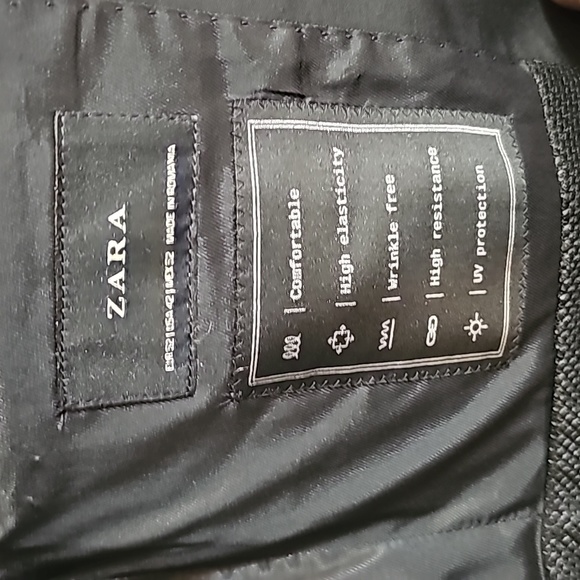 ZARA Black Blazer Size 42 - Picture 3 of 7